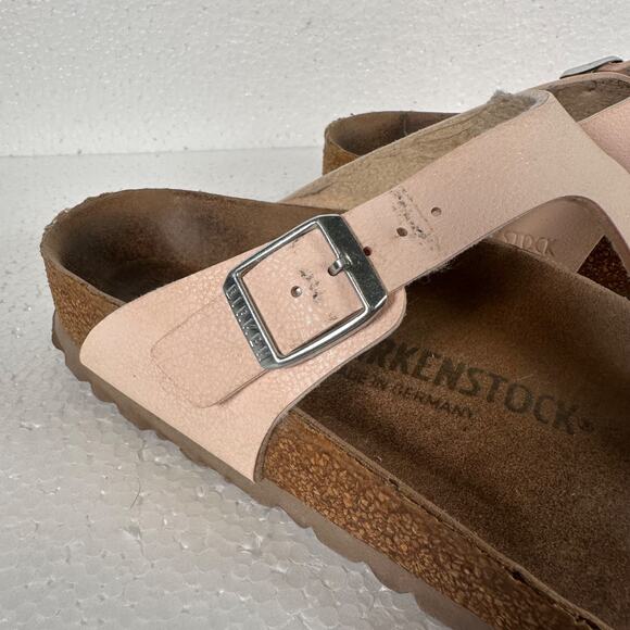 Birkenstock Gizeh Pink Sandals Thong Shoes Women's 40/9-9.5 Buckle Flat - Picture 3 of 11